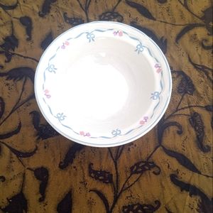 Newcore vintage pink and blue floral pattern bowl